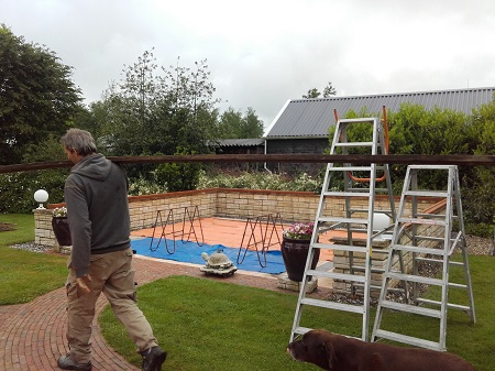 Terras overkapping. Nieuw en modern Bouwbedrijf Scheenstra